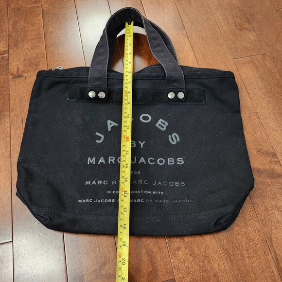 Marc Jacobs The Tote bag in black canvas - Picture 2 of 10